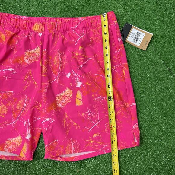 The North Face Wander Print Shorts Size 2XL Mens Pink Glow Valley - Picture 2 of 9